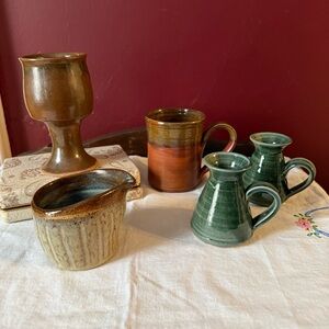 Handcrafted Pottery Collection from Prince Edward Island Multicolour Multi-use